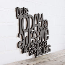 Load image into Gallery viewer, Spunky Fluff Proudly handmade in South Dakota, USA Large / Charcoal Gray Make Today So Awesome That Yesterday Gets Jealous