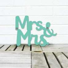 Load image into Gallery viewer, Spunky Fluff Proudly handmade in South Dakota, USA Small / Turquoise Mrs. & Mrs.