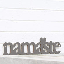 Load image into Gallery viewer, Spunky Fluff Proudly handmade in South Dakota, USA Small / Charcoal Gray Namaste
