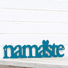 Load image into Gallery viewer, Spunky Fluff Proudly handmade in South Dakota, USA Small / Teal Namaste