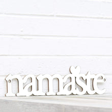 Load image into Gallery viewer, Spunky Fluff Proudly handmade in South Dakota, USA Small / White Namaste