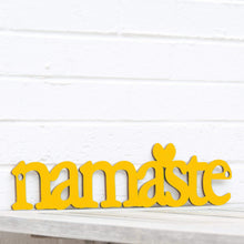 Load image into Gallery viewer, Spunky Fluff Proudly handmade in South Dakota, USA Small / Yellow Namaste
