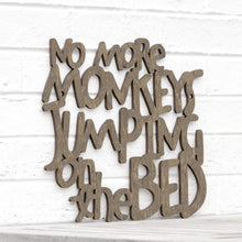 Load image into Gallery viewer, Spunky Fluff Proudly handmade in South Dakota, USA Medium / Weathered Brown No More Monkeys Jumping on the Bed