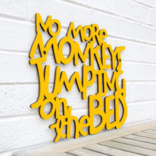 Load image into Gallery viewer, Spunky Fluff Proudly handmade in South Dakota, USA Medium / Yellow No More Monkeys Jumping on the Bed