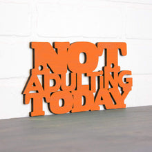 Load image into Gallery viewer, Spunky Fluff Proudly handmade in South Dakota, USA Small / Orange Not Adulting Today