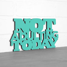 Load image into Gallery viewer, Spunky Fluff Proudly handmade in South Dakota, USA Small / Turquoise Not Adulting Today