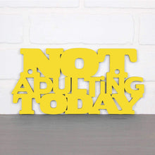 Load image into Gallery viewer, Spunky Fluff Proudly handmade in South Dakota, USA Small / Yellow Not Adulting Today