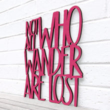 Load image into Gallery viewer, Spunky Fluff Proudly handmade in South Dakota, USA Medium / Magenta Not all Who Wander are Lost