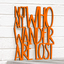 Load image into Gallery viewer, Spunky Fluff Proudly handmade in South Dakota, USA Medium / Orange Not all Who Wander are Lost