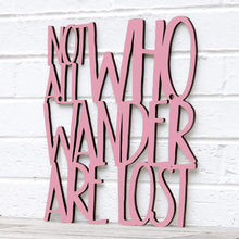 Load image into Gallery viewer, Spunky Fluff Proudly handmade in South Dakota, USA Medium / Pink Not all Who Wander are Lost