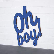 Load image into Gallery viewer, Spunky Fluff Proudly handmade in South Dakota, USA Large / Cobalt Blue Oh Boy!