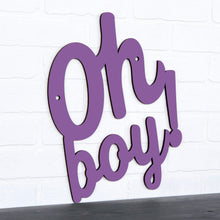 Load image into Gallery viewer, Spunky Fluff Proudly handmade in South Dakota, USA Large / Purple Oh Boy!