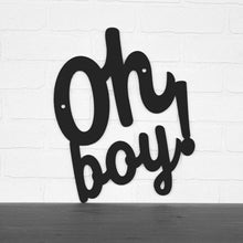 Load image into Gallery viewer, Spunky Fluff Proudly handmade in South Dakota, USA Medium / Black Oh Boy!