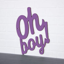 Load image into Gallery viewer, Spunky Fluff Proudly handmade in South Dakota, USA Medium / Purple Oh Boy!