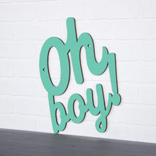 Load image into Gallery viewer, Spunky Fluff Proudly handmade in South Dakota, USA Medium / Turquoise Oh Boy!