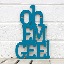 Load image into Gallery viewer, Spunky Fluff Proudly handmade in South Dakota, USA Teal Oh Em Gee