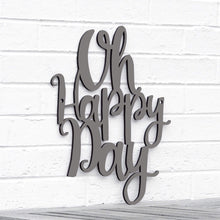 Load image into Gallery viewer, Spunky Fluff Proudly handmade in South Dakota, USA Medium / Charcoal Gray Oh Happy Day