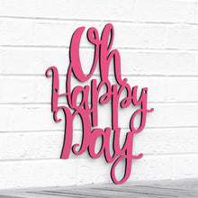 Load image into Gallery viewer, Spunky Fluff Proudly handmade in South Dakota, USA Medium / Magenta Oh Happy Day