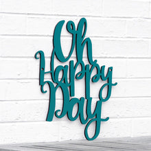 Load image into Gallery viewer, Spunky Fluff Proudly handmade in South Dakota, USA Medium / Teal Oh Happy Day