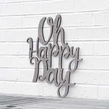 Load image into Gallery viewer, Spunky Fluff Proudly handmade in South Dakota, USA Medium / Weathered Gray Oh Happy Day