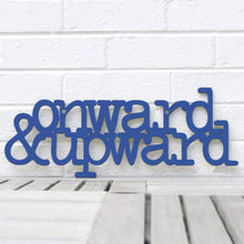 Load image into Gallery viewer, Spunky Fluff Proudly handmade in South Dakota, USA Medium / Cobalt Blue Onward & Upward