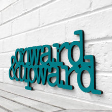 Load image into Gallery viewer, Spunky Fluff Proudly handmade in South Dakota, USA Medium / Teal Onward & Upward