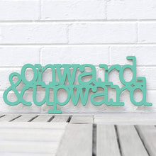 Load image into Gallery viewer, Spunky Fluff Proudly handmade in South Dakota, USA Medium / Turquoise Onward & Upward