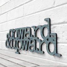 Load image into Gallery viewer, Spunky Fluff Proudly handmade in South Dakota, USA Medium / Weathered Denim Onward & Upward