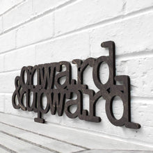 Load image into Gallery viewer, Spunky Fluff Proudly handmade in South Dakota, USA Medium / Weathered Ebony Onward & Upward