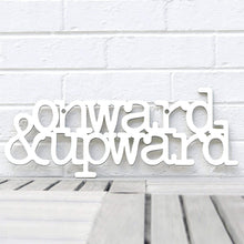 Load image into Gallery viewer, Spunky Fluff Proudly handmade in South Dakota, USA Medium / White Onward & Upward