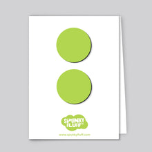 Load image into Gallery viewer, Spunky Fluff Proudly handmade in South Dakota, USA Pear Green Painted Dot Magnets, Large