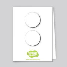 Load image into Gallery viewer, Spunky Fluff Proudly handmade in South Dakota, USA White Painted Dot Magnets, Large