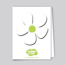 Load image into Gallery viewer, Spunky Fluff Proudly handmade in South Dakota, USA White Painted Flower Magnet