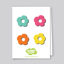 Load image into Gallery viewer, Spunky Fluff Proudly handmade in South Dakota, USA Kids of All Ages Painted Mini-Flower Magnets