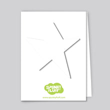 Load image into Gallery viewer, Spunky Fluff Proudly handmade in South Dakota, USA White Painted Star Magnet