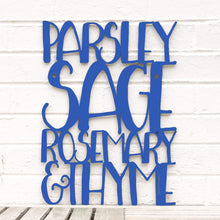 Load image into Gallery viewer, Spunky Fluff Proudly handmade in South Dakota, USA Medium / Cobalt Blue Parsley Sage Rosemary & Thyme