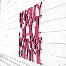 Load image into Gallery viewer, Spunky Fluff Proudly handmade in South Dakota, USA Medium / Magenta Parsley Sage Rosemary & Thyme