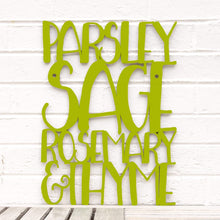 Load image into Gallery viewer, Spunky Fluff Proudly handmade in South Dakota, USA Medium / Pear Green Parsley Sage Rosemary & Thyme