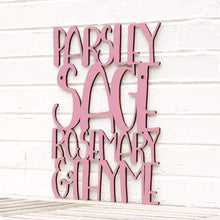 Load image into Gallery viewer, Spunky Fluff Proudly handmade in South Dakota, USA Medium / Pink Parsley Sage Rosemary & Thyme