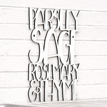 Load image into Gallery viewer, Spunky Fluff Proudly handmade in South Dakota, USA Medium / White Parsley Sage Rosemary & Thyme