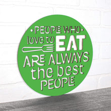 Load image into Gallery viewer, Spunky Fluff Proudly Handmade in South Dakota, USA Medium / Grass Green People Who Love to Eat Are Always the Best People