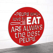 Load image into Gallery viewer, Spunky Fluff Proudly Handmade in South Dakota, USA Medium / Red People Who Love to Eat Are Always the Best People