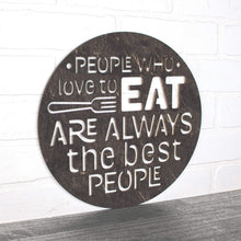 Load image into Gallery viewer, Spunky Fluff Proudly Handmade in South Dakota, USA Medium / Weathered Ebony People Who Love to Eat Are Always the Best People