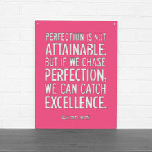 Load image into Gallery viewer, Spunky Fluff Proudly Handmade in South Dakota, USA Magenta Perfection is not attainable