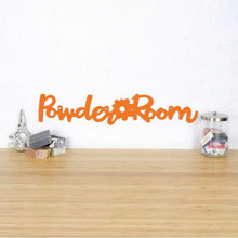 Load image into Gallery viewer, Spunky Fluff Proudly Handmade in South Dakota, USA Orange Powder Room