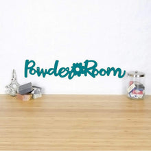 Load image into Gallery viewer, Spunky Fluff Proudly Handmade in South Dakota, USA Teal Powder Room