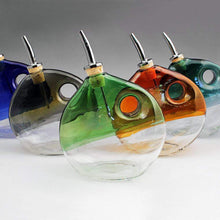Load image into Gallery viewer, Boise Art Glass Proudly Handmade in Idaho, USA Pyrex Glass Olive Oil Bottle