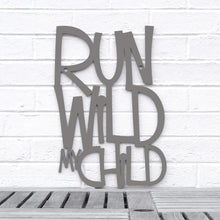 Load image into Gallery viewer, Spunky Fluff Proudly Handmade in South Dakota, USA Medium / Charcoal Gray Run Wild My Child