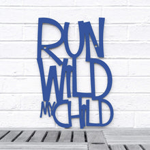 Load image into Gallery viewer, Spunky Fluff Proudly Handmade in South Dakota, USA Medium / Cobalt Blue Run Wild My Child