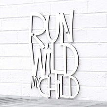 Load image into Gallery viewer, Spunky Fluff Proudly Handmade in South Dakota, USA Medium / White Run Wild My Child